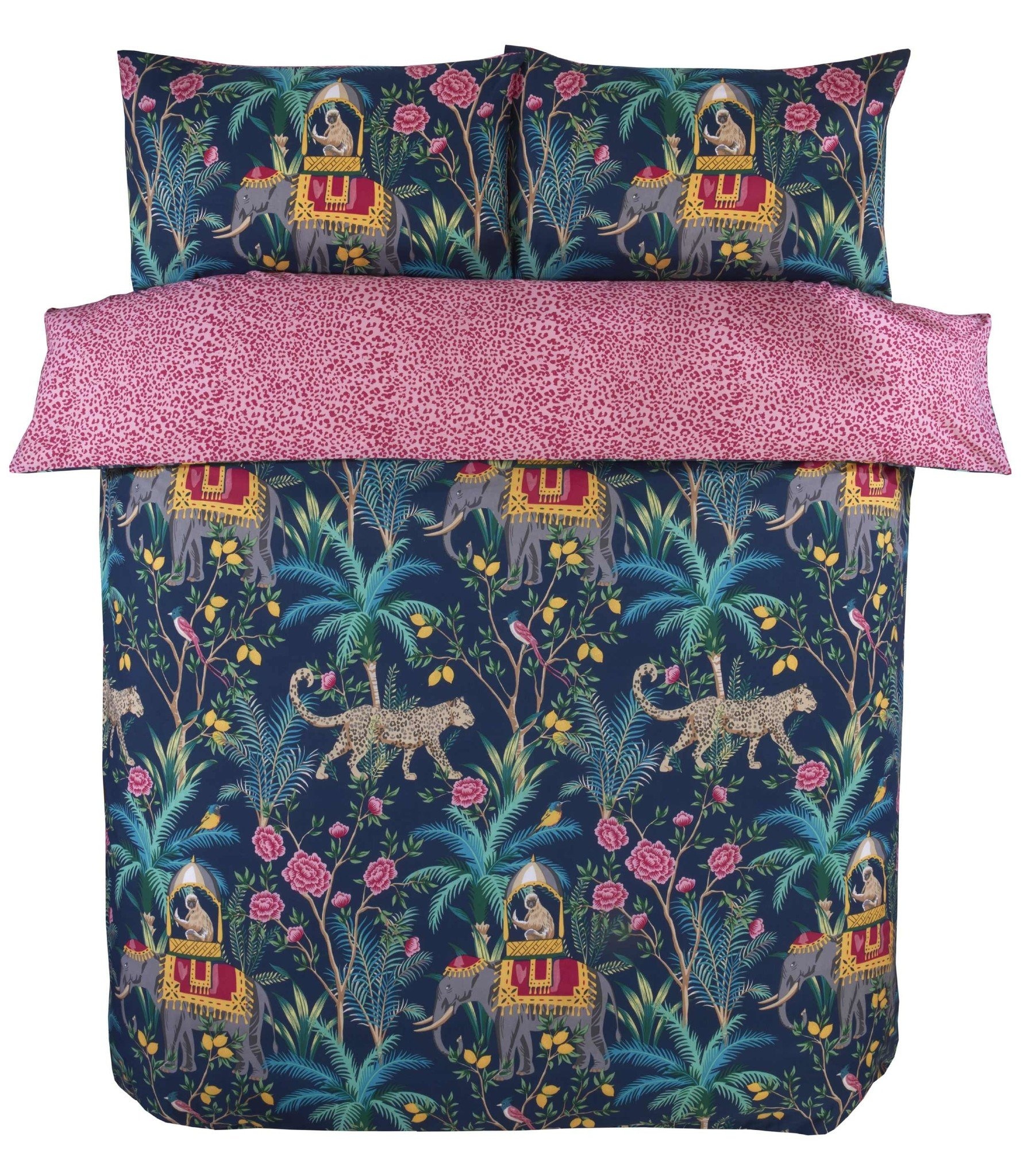 Studio Art dekbedovertrek Jungle expedition blauw - blended katoen