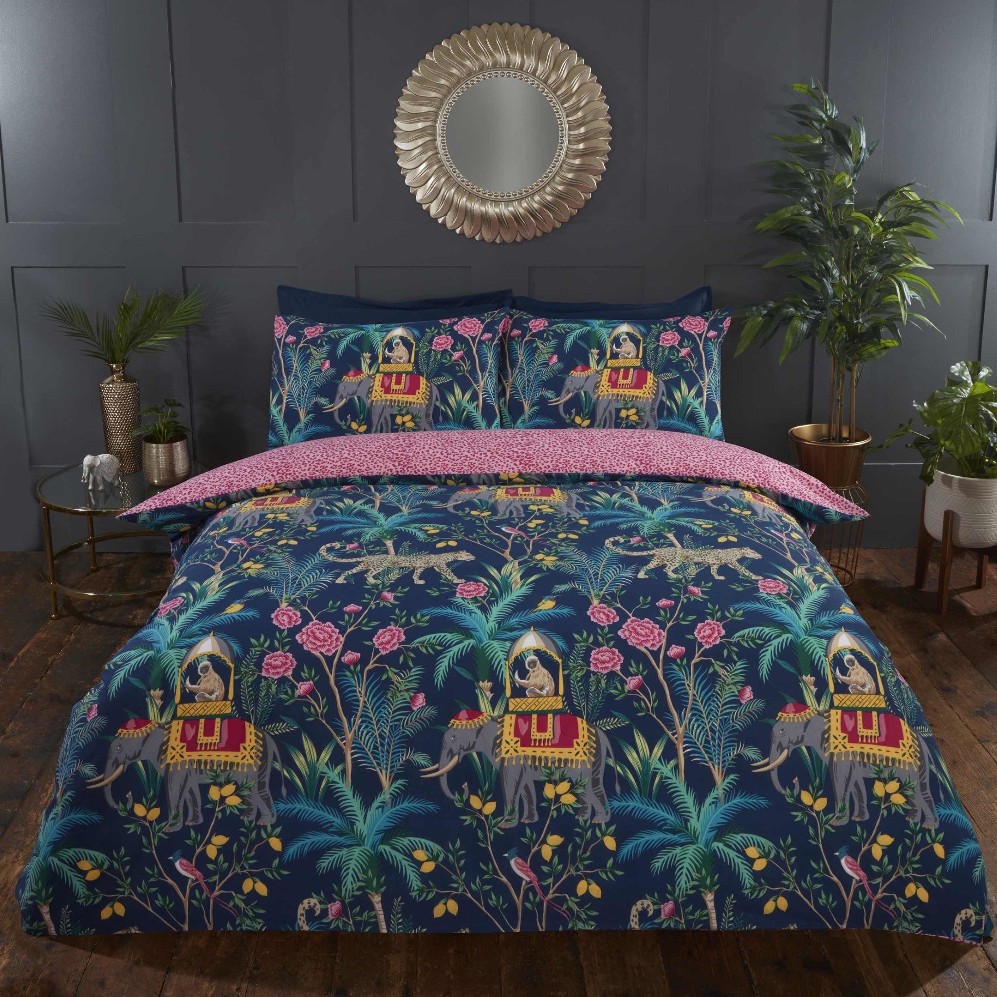 Studio Art dekbedovertrek Jungle expedition blauw - blended katoen
