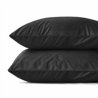 Sleeptime Kussensloop (Per 2 st) - Zwart - Velvet