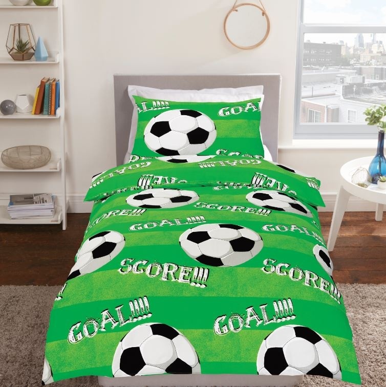 Decoware peuter dekbedovertrek Goal - katoen - 120x150 + 40x60 cm