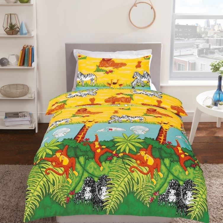 Decoware dekbedovertrek Cheeky Monkey - katoen - 140x220 + 60x70 cm
