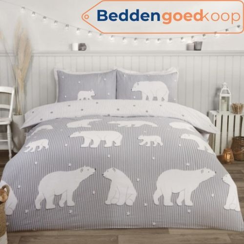 Dekbedovertrek Ijsberen flanel