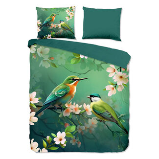 Pure Dekbedovertrek Groen – Pure Signi – Vogels & Bloesem