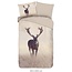 Good Morning Dekbedovertrek Namica Deer – Hert in Graslandschap – 140x220 cm – 100% Katoen – Inclusief Kussensloop 60x70 cm