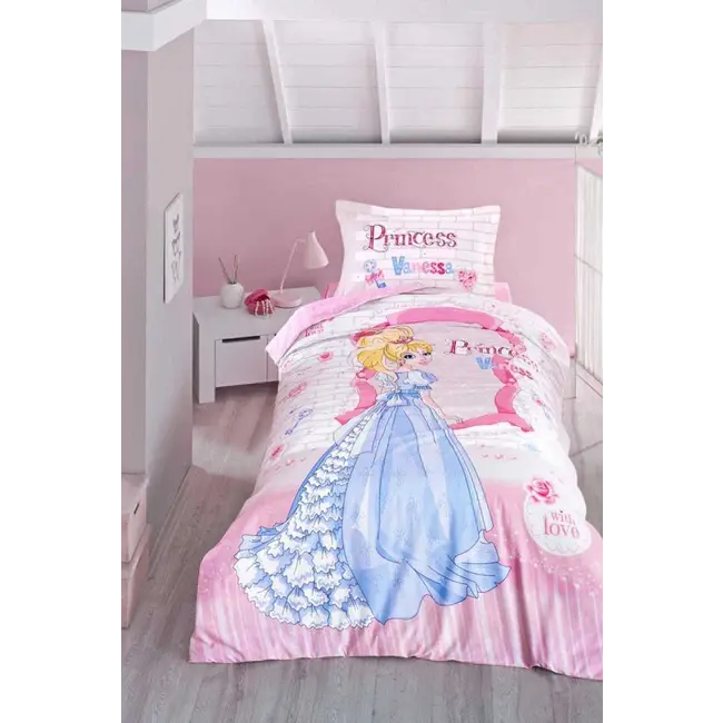 Kinderdekbedovertrek Crown - Katoen  - 140x220 + 60x70 cm - Copy