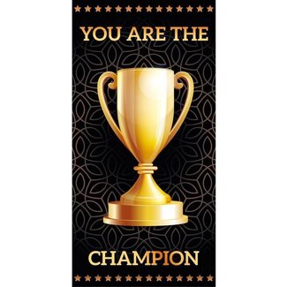 Decoware® You are the champion - Strandlaken - 70x140 cm