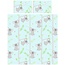 Dekbedovertrek 135x200 – Koala Fun – Blended Katoen – Turquoise – Zonder Instopstrook – Met Knoopsluiting