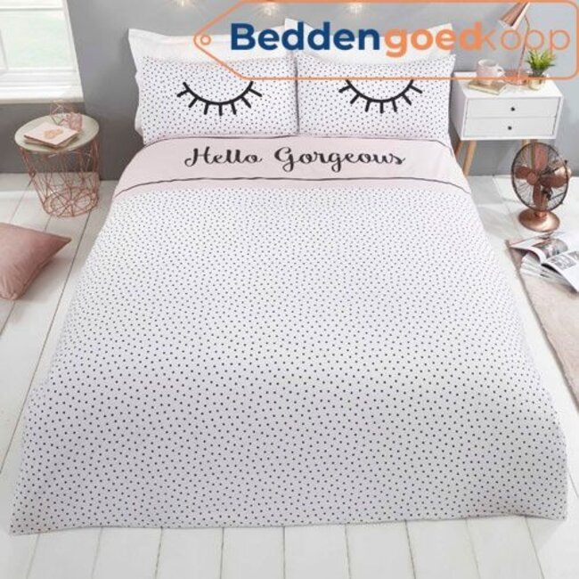 Dekbedovertrek 135x200 – Hello Gorgeous – Studio Art – Polykatoen – Dubbelzijdig – Zonder Instopstrook
