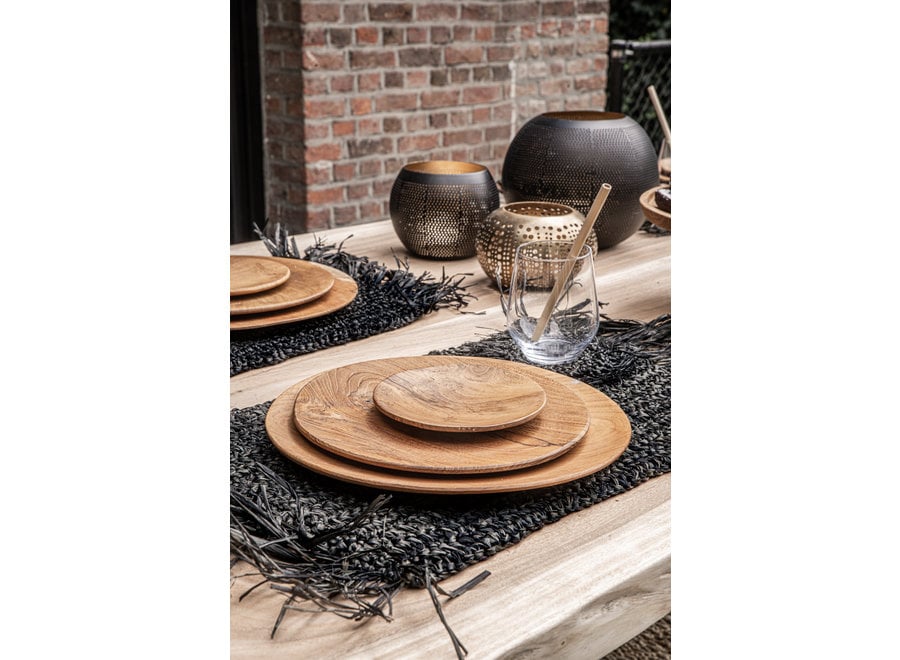 Raffia Placemat - Zwart