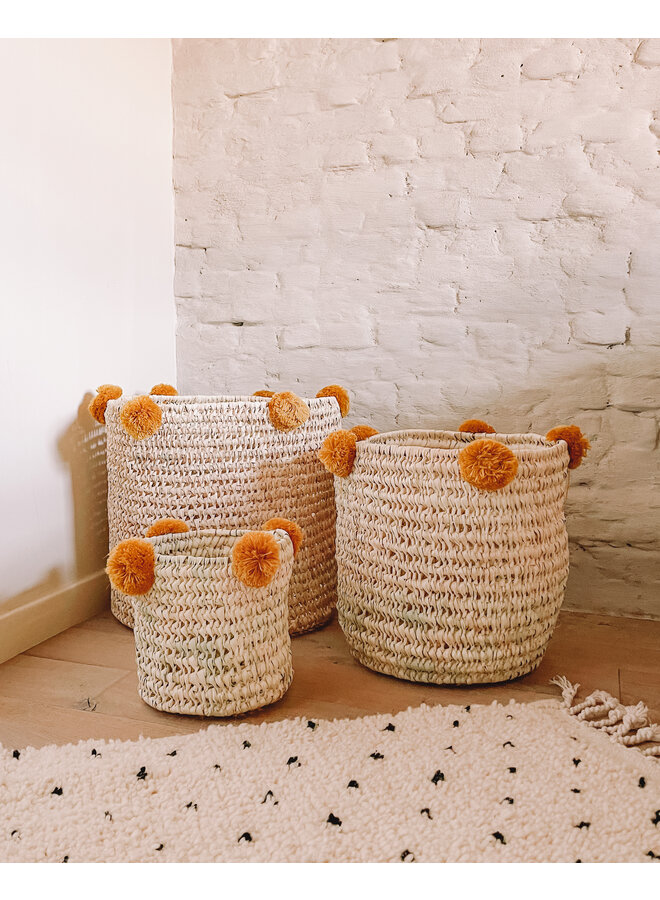 Pompom storage basket - Rust