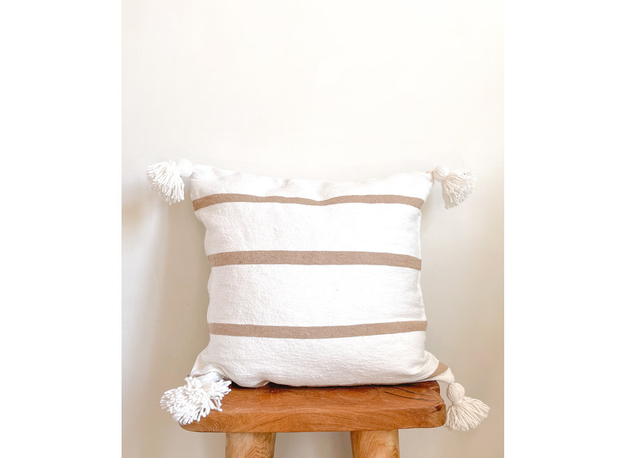 Pompom Pillow - Striped