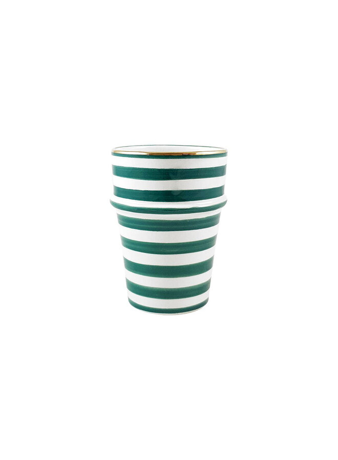 Tas Beldi Goud - Gestreept - Groen