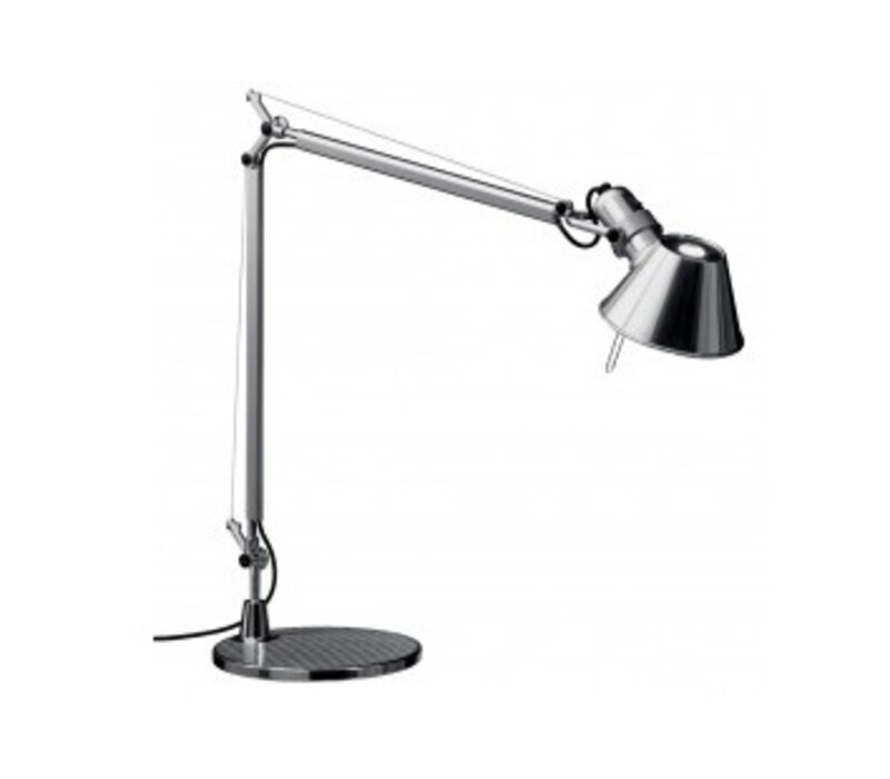 Artemide Lampe Tolomeo avec soccle 129cm - poli & anodisé HALO ou LED Lampe Tolomeo avec soccle 129cm - poli & anodisé HALO ou LED
