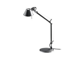 Artemide Lampe Tolomeo avec soccle 129cm - poli & anodisé HALO ou LED Lampe Tolomeo avec soccle 129cm - poli & anodisé HALO ou LED