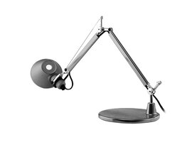 Artemide Lampe Tolomeo avec soccle 129cm - aluminium HALO ou LED Lampe Tolomeo avec soccle 129cm - aluminium HALO ou LED