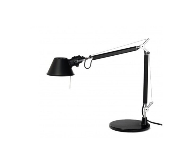 Tolomeo bureaulamp met voet Zwart/Wit of LED