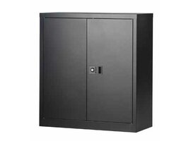 Metalen kast met deuren laag - 100cm