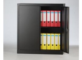 Metalen kast met deuren laag - 100cm