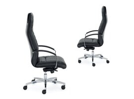 Director fauteuil de bureau cuir noir