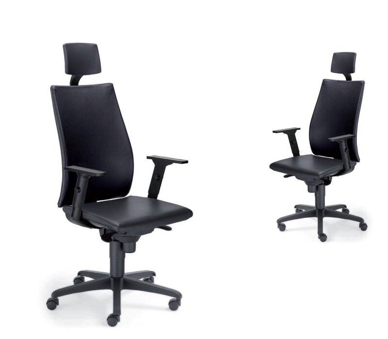 BNO Director 1860 fauteuil de bureau cuir noir Director 1860 fauteuil de bureau cuir noir