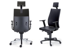 BNO Director 1860 fauteuil de bureau cuir noir Director 1860 fauteuil de bureau cuir noir