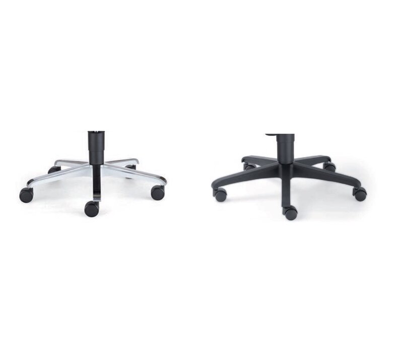 Director 1860 bureaustoel zwart leder