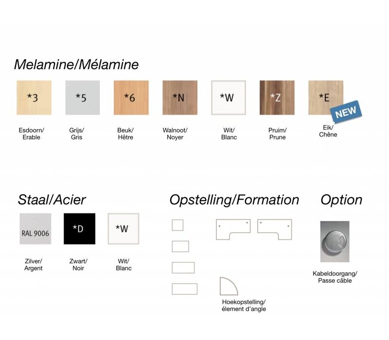 BNO Officina bureau, verstelbaar Officina bureau, verstelbaar