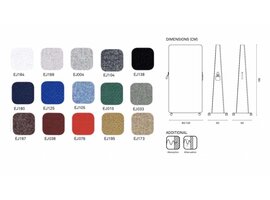 Cascando Trunk mobiele scheidingswand /whiteboard Trunk mobiele scheidingswand /whiteboard