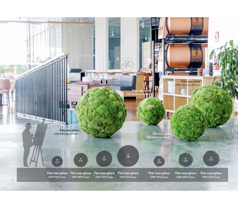 Sphere akoestisch/decoratieve mosbol