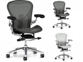Aeron Deluxe bureaustoel chroom - remastered
