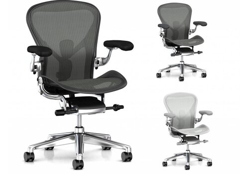 Aeron Deluxe bureaustoel chroom - remastered