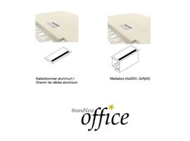 Mdd Crystal directiebureau in melamine(hout) Crystal directiebureau in melamine(hout)