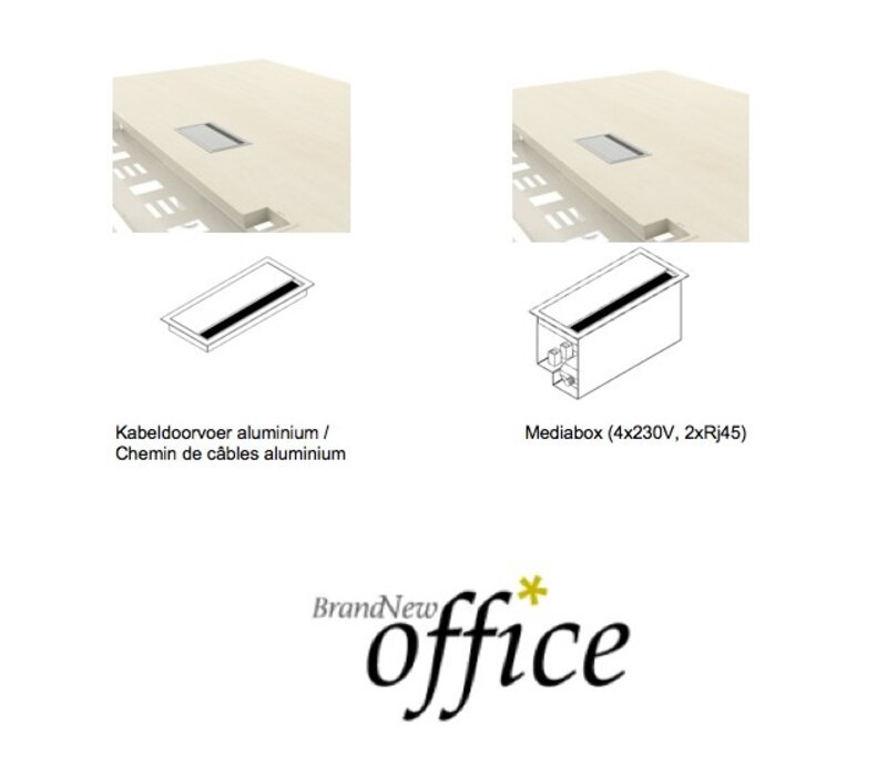 Mdd Crystal directiebureau in melamine(hout) Crystal directiebureau in melamine(hout)