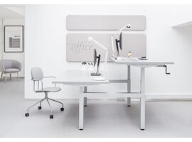 Ogi Drive double bureau réglable en hauteur manuellement