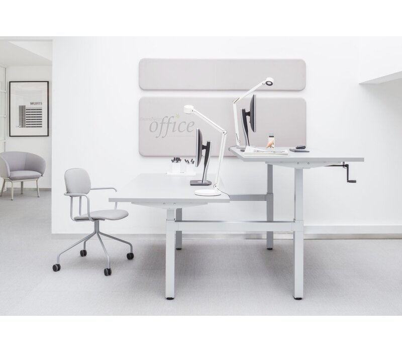 Ogi Drive double bureau réglable en hauteur manuellement