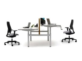 Ogi Drive dubbelbureaus manueel verstelbaar