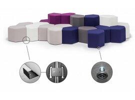 Mdd Bazalto modulaire poef Bazalto modulaire poef