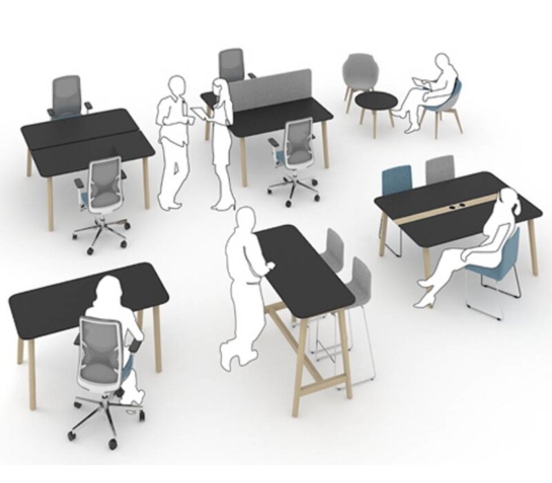 Hoge tafels Nova wood