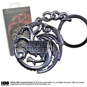 The Noble Collection Game Of Thrones: Targaryen Sigil Key Chain The Noble Collection Game Of Thrones: Targaryen Sigil Key Chain