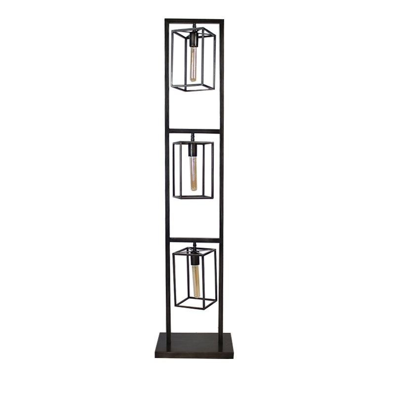 Stehlampe Genua 3-flammig Metall grau | MOBOLS - Mobols