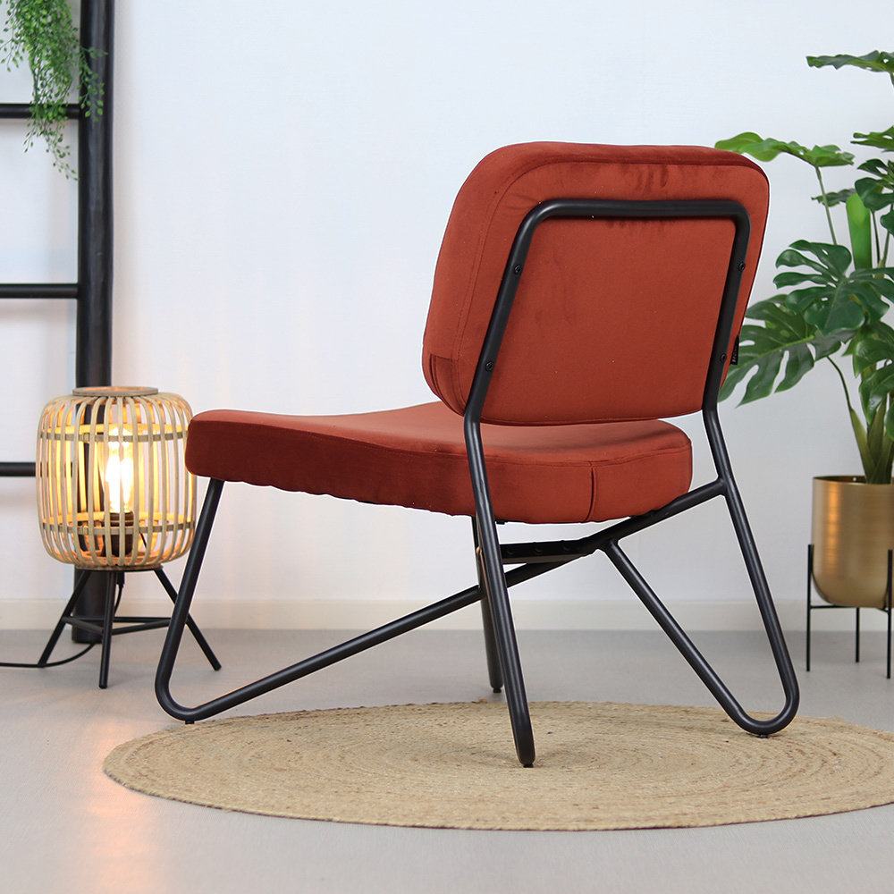 Samt Sessel Paula modern kupfer | MOBOLS - Mobols