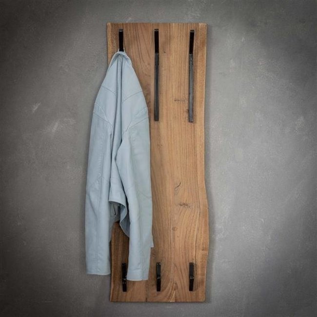 Lauro Garderobenleiste Holz Vertikal 6 Haken | Gratis Versand | MOBOLS