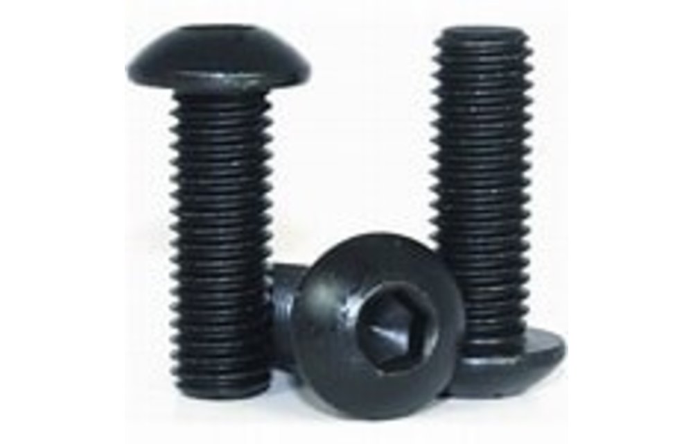 Button head socket cap screw black 1/4-20 x 3/8 (Bag of 10)