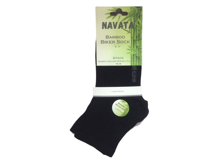 Navata Bamboo | Biker sock | antraciet | 2P Navata Navata Bamboo | Biker sock | antraciet | 2P