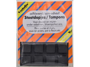 Verlofix Stootdopjes zwart 18x18 mm Stootdopjes zwart 18x18 mm