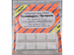 Verlofix Stootdopjes wit 18x18 mm Stootdopjes wit 18x18 mm