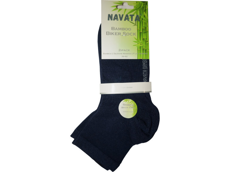 Navata Bamboo | Biker sock | navy | 2P Navata Navata Bamboo | Biker sock | navy | 2P