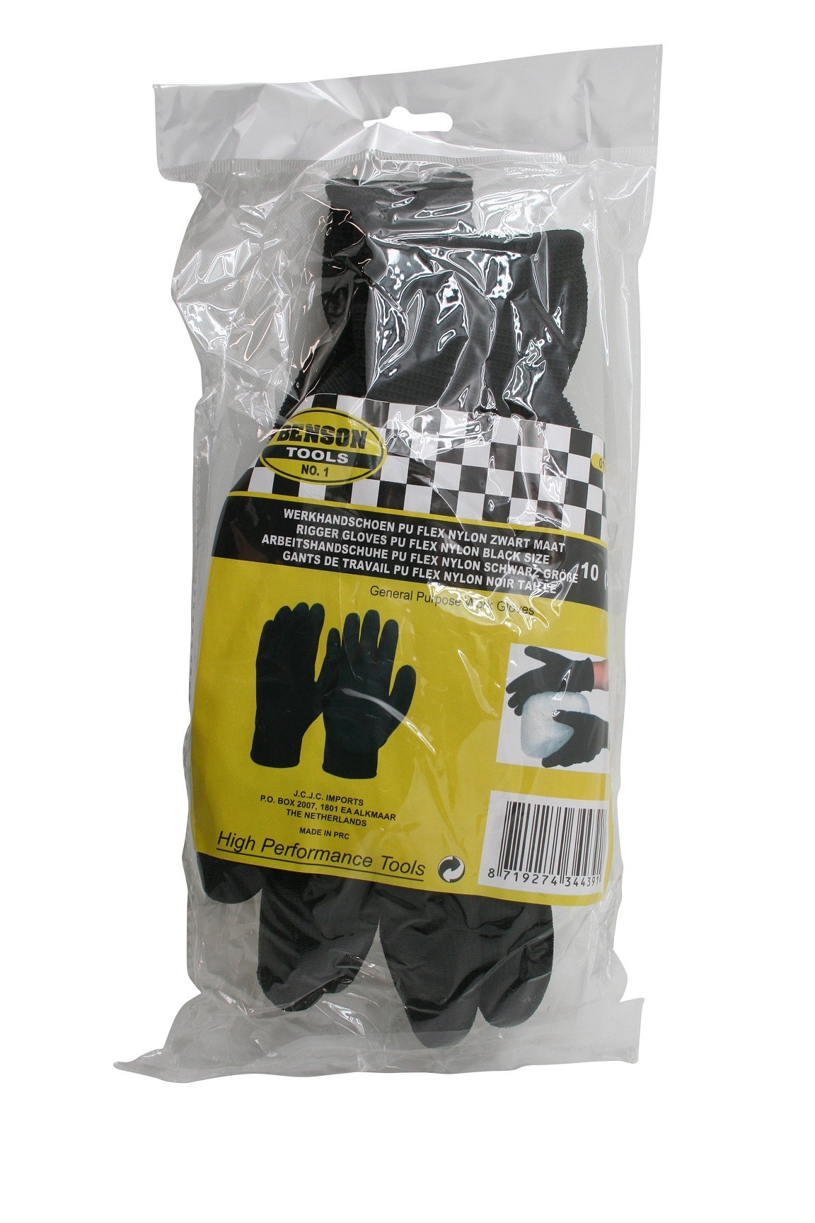Werkhandschoen XL (maat 10) | PU Flex nylon, foto 2 van 3