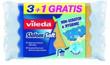 Vileda Vileda Slalom Soft Sponsjes - 3+1 gratis
