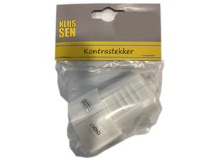 Contrastekker randaarde wit